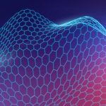 Blue 3D abstract wave pattern background vector Blue 3D abstract wave pattern background vector